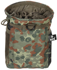 Borsetă Dump MOLLE Camo Flecktarn MFH - Deschidere Șnur, Sistem MOLLE