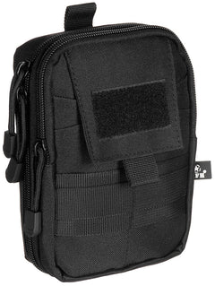 Borsetă EDC MOLLE Negru MFH - Compartiment Desfășurabil, Fermoar Bidirecțional
