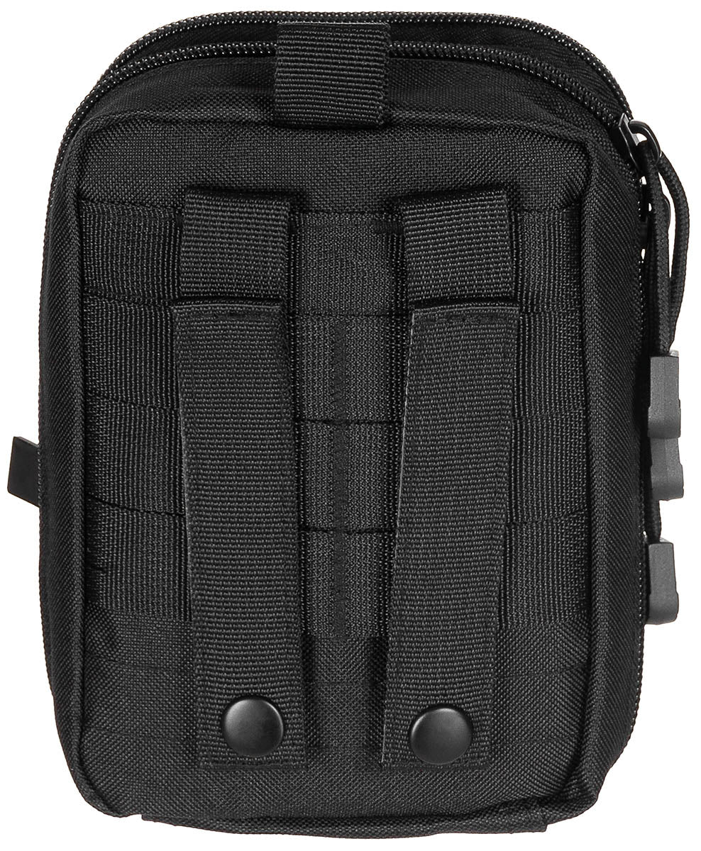 Borsetă EDC MOLLE Negru MFH - Compartiment Desfășurabil, Fermoar Bidirecțional