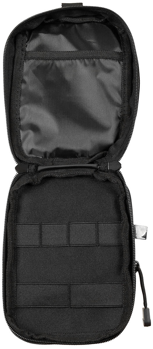 Borsetă EDC MOLLE Negru MFH - Compartiment Desfășurabil, Fermoar Bidirecțional