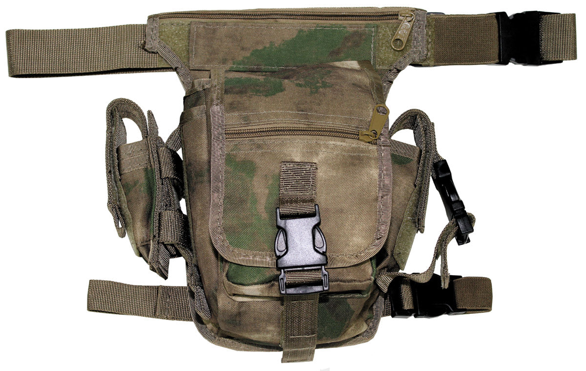 Borsetă Hip Bag HDT-camo FG MFH - Prindere reglabilă, Compartimente