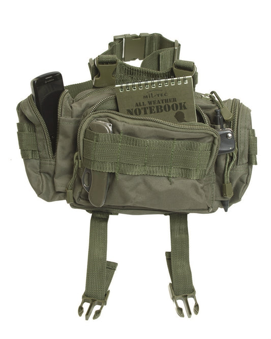 Borsetă Modulară Mil-Tec – Prindere MOLLE, 30 x 12 x 14 cm, Oliv