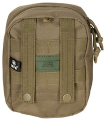 Borsetă MOLLE Mică Coyote MFH - Fermoar bidirecțional, Prindere MOLLE