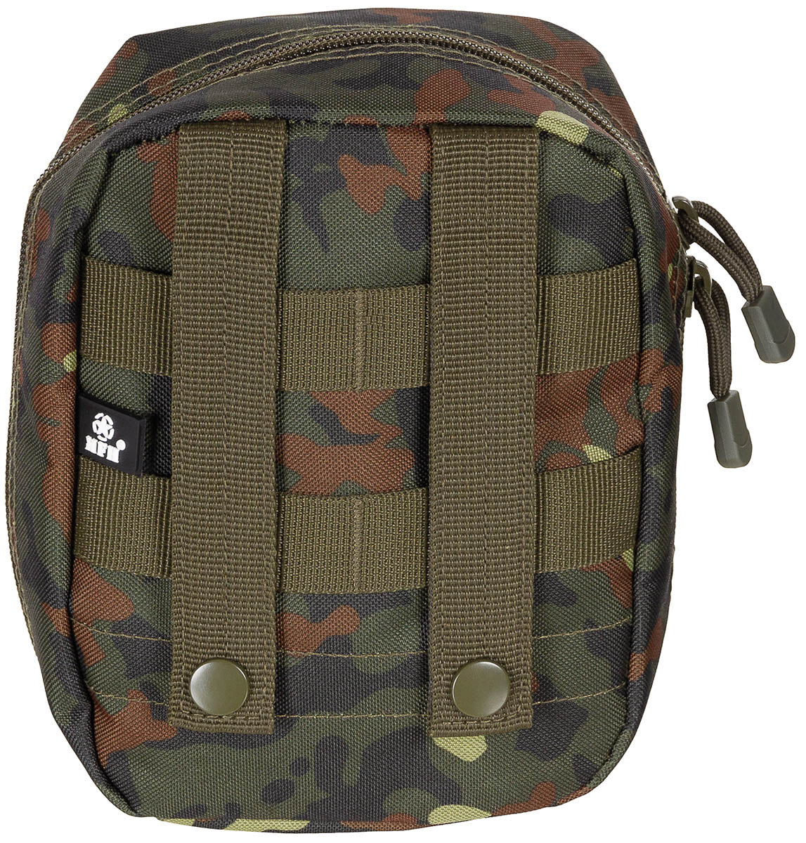 Borsetă MOLLE Multifuncțională Flecktarn MFH - Fermoar bidirecțional, Buclă MOLLE