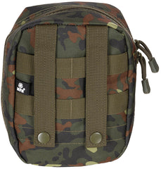 Borsetă MOLLE Multifuncțională Flecktarn MFH - Fermoar bidirecțional, Buclă MOLLE
