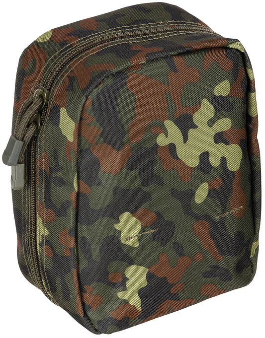 Borsetă MOLLE Multifuncțională Flecktarn MFH - Fermoar bidirecțional, Buclă MOLLE