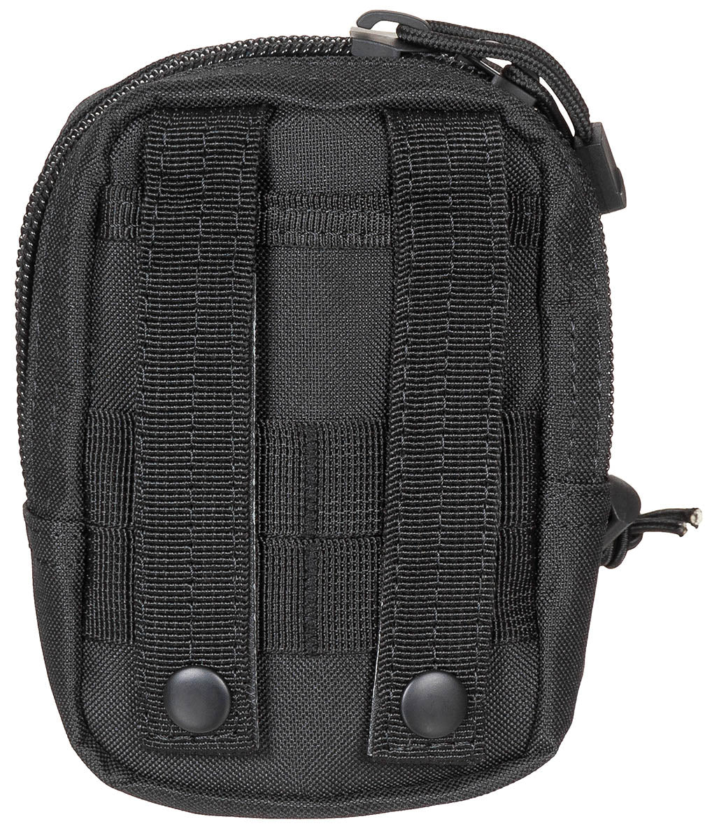 Borsetă MOLLE Multifuncțională Negru MFH - Fermoar 2 căi, Fixare MOLLE