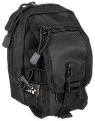 Borsetă MOLLE Multifuncțională Negru MFH - Fermoar 2 căi, Fixare MOLLE