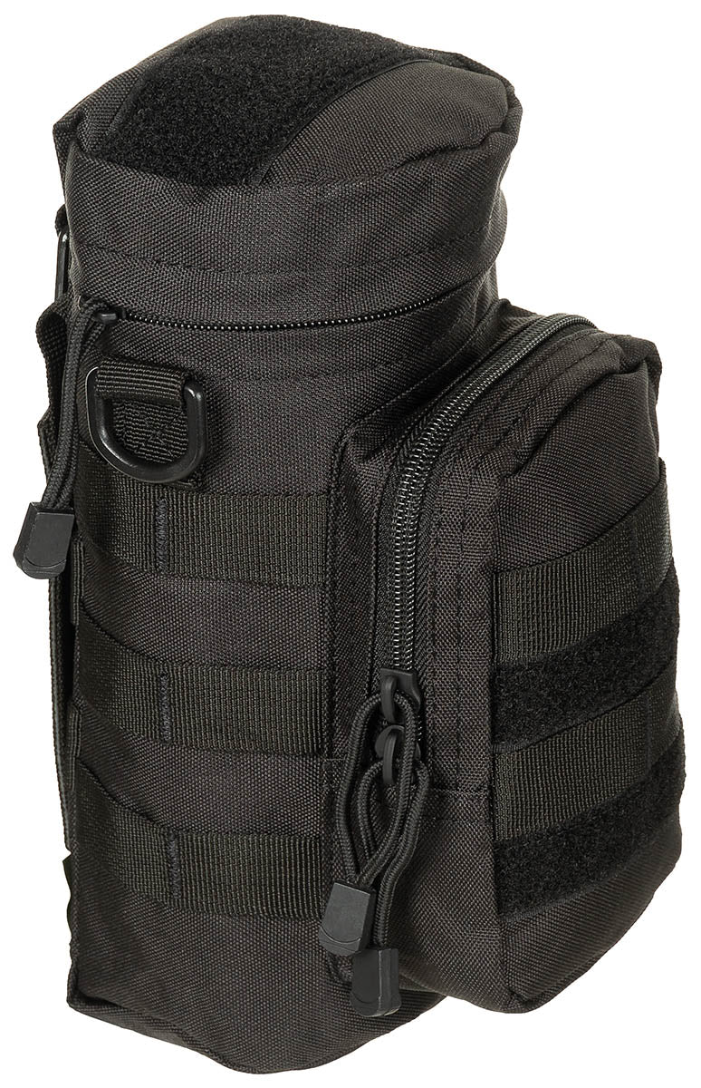 Borsetă MOLLE Rotundă Negru MFH - Compartiment Principal, Curele MOLLE