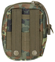 Borsetă Multifuncțională MOLLE Flecktarn MFH - Fermoar Bidirecțional, Sistem MOLLE