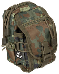 Borsetă Multifuncțională MOLLE Flecktarn MFH - Fermoar Bidirecțional, Sistem MOLLE