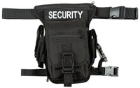 Borsetă Șold Security Negru MFH - Atașare Talie/Picior, Curea Detașabilă