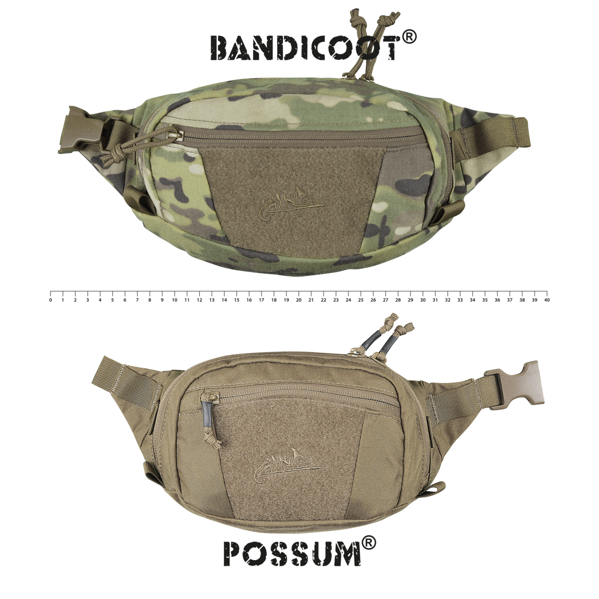 Borsetă POSSUM® Helikon-Tex Cordura® Neagră