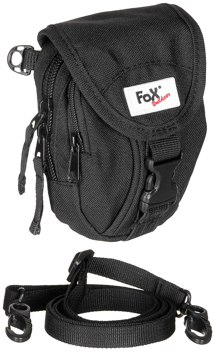 Borsetă Tactică Negru FoxOutdoor - Curea Ajustabilă, Prindere Centură