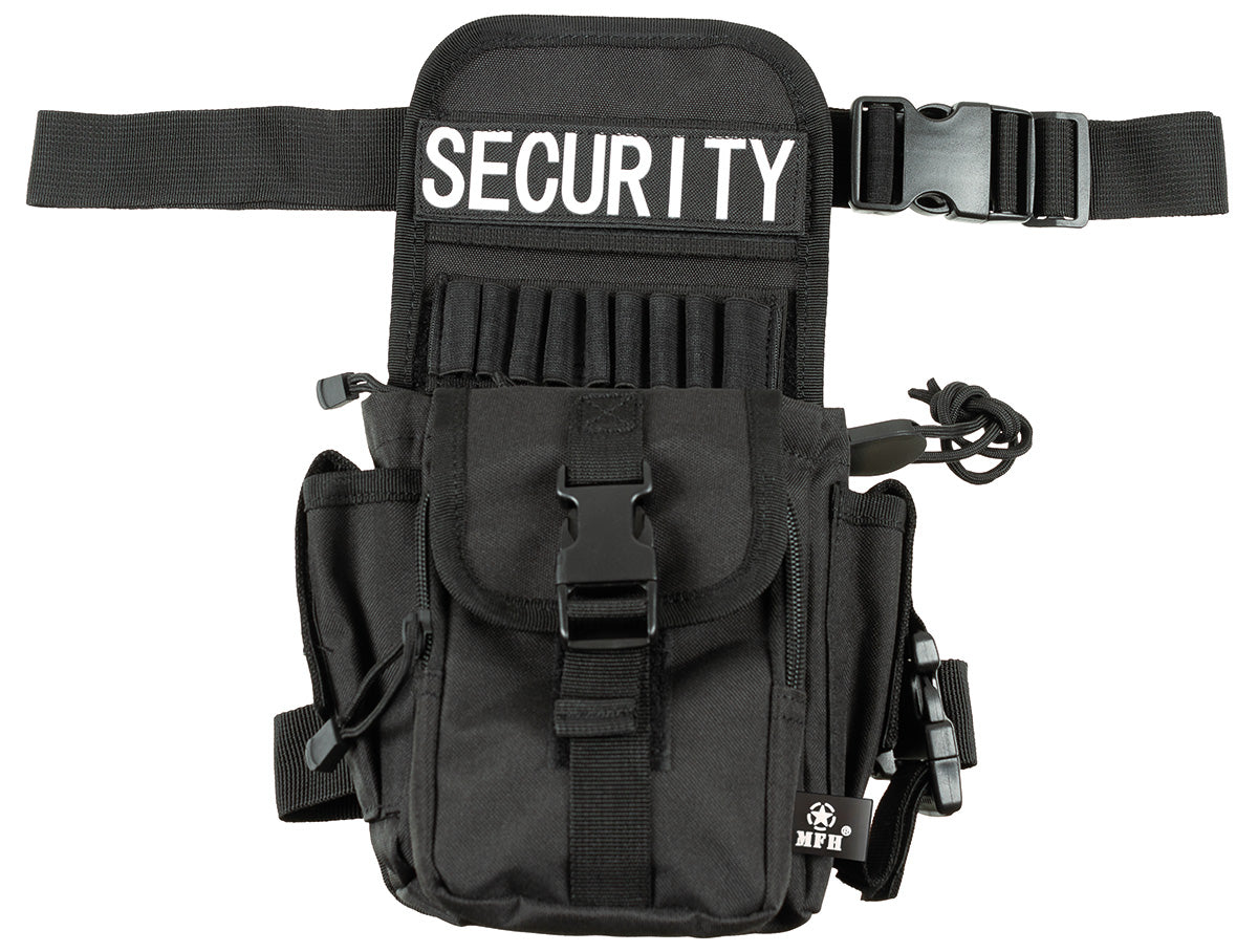 Borsetă Tactică "Security" Negru MFH - Bretele Ajustabile, Patch "SECURITY"