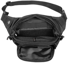 Borsetă Tactical Negru MFH - Ajustabilă 120cm, Fermoar 2-way