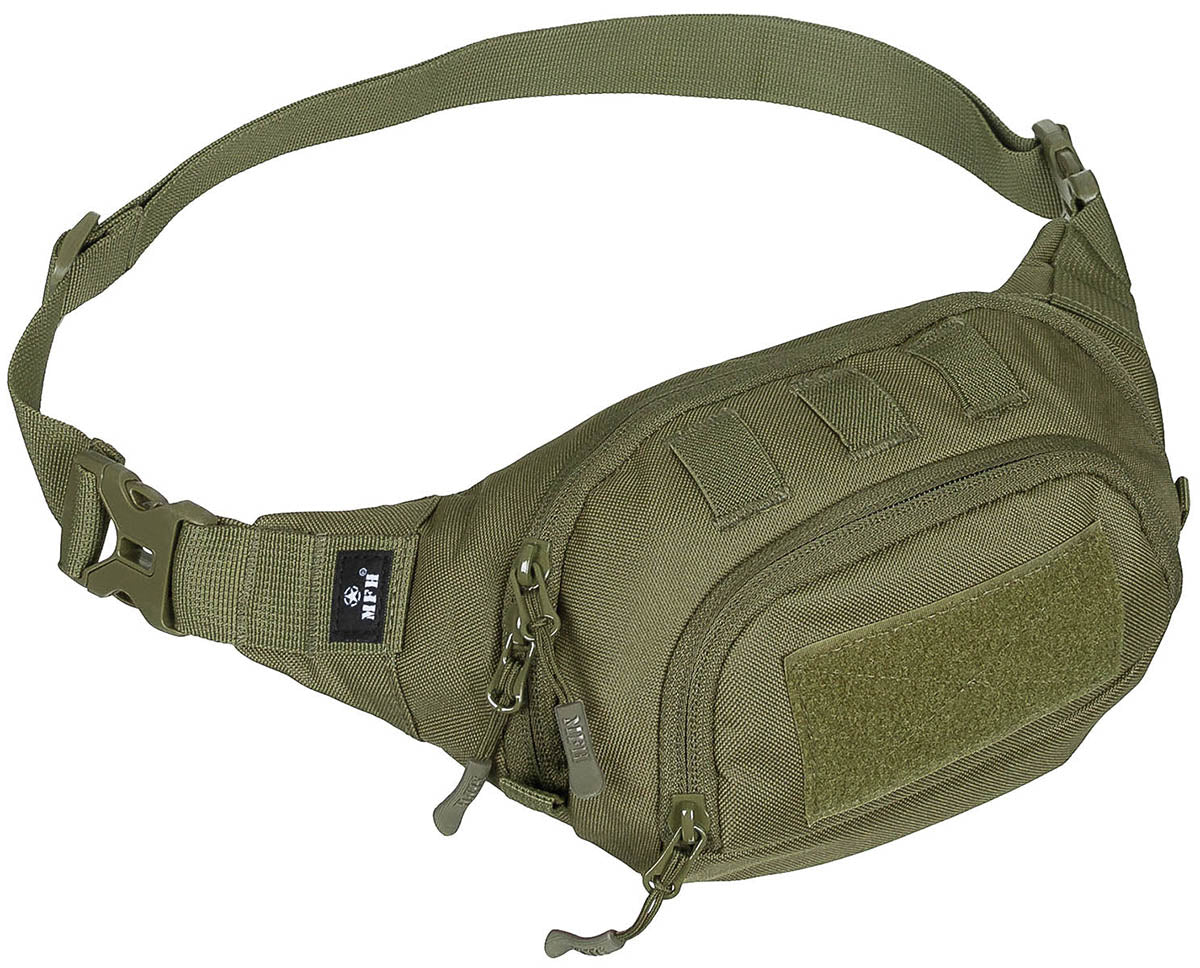 Borsetă Tactical Oliv MFH - Fermoar Bidirecțional, Compartimente Multiple