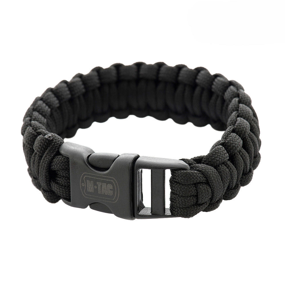 Brățară Paracord M-Tac - Negru, Rezistență și Versatilitate