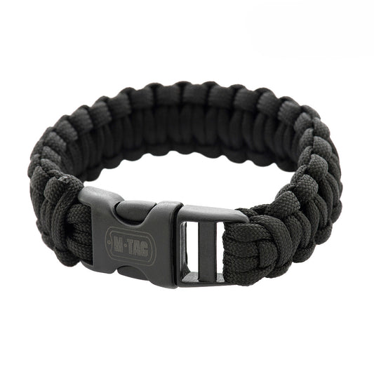Brățară Paracord M-Tac - Negru, Rezistență și Versatilitate