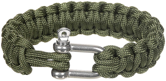 Brățară Parachute Cord Oliv MFH - 100% Poliester, Închidere Metal