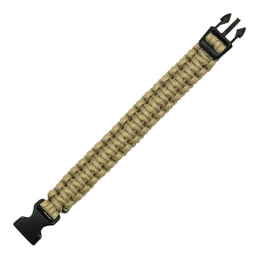 Brățară Paracord Big Buckle K2016B Khaki - Pregătire Maximă