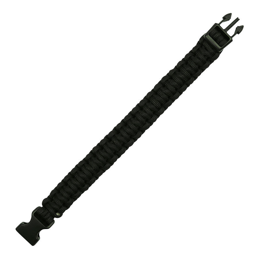 Brățară Paracord Big Buckle K2016B Negru - Acces Rapid în Urgențe