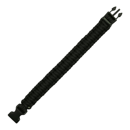Brățară Paracord Big Buckle K2016B Negru - Acces Rapid în Urgențe