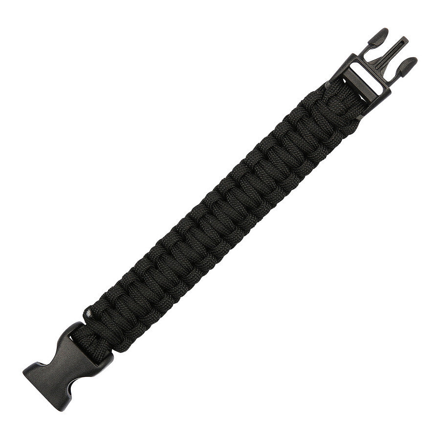Brățară Paracord Big Buckle K2016B Negru - Salvare Rapidă în Urgențe