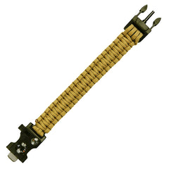 Brățară Paracord Combi Buckle 9 inch Coyote Paracord - Gata pentru Orice Situație