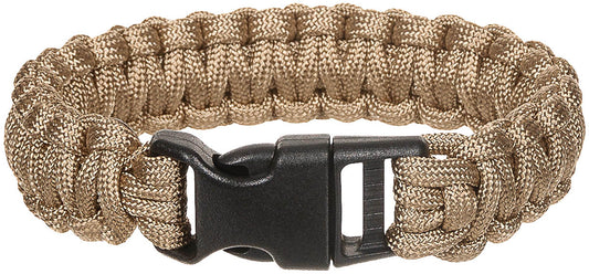 Brățară Paracord Coyote Tan MFH - 100% Poliester, Lățime 2.3cm