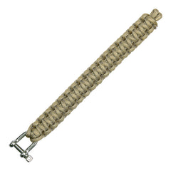 Brățară Paracord iron buckle K2020 8 inch JYFPB07 Khaki - Esențială pentru Survival