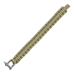Brățară Paracord Iron Buckle K2020 9 inch Khaki - Fiabilitate Tactică Esențială