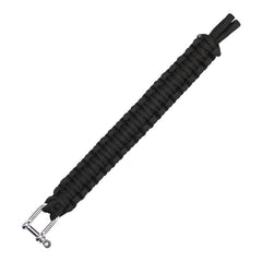 Brățară Paracord Iron Buckle K2020 Negru - Esențială în Situații Critice