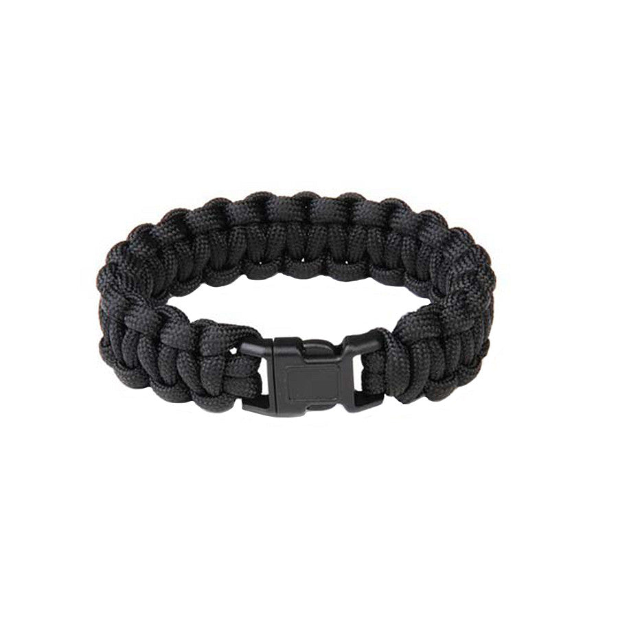 Brățară Paracord K2015 8 inch Negru - Gata de Acțiune. Rapid și Fiabil.