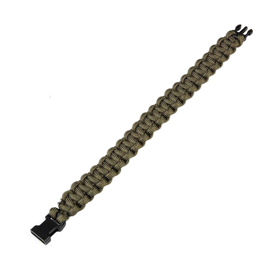 Brățară Paracord K2015 Verde - Echipamentul Tău de Urgență