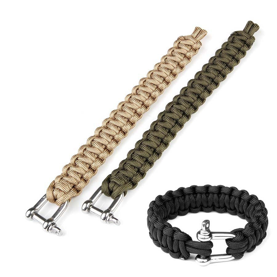 Brățară Paracord K2020 Verde - Echipament Esențial de Supraviețuire
