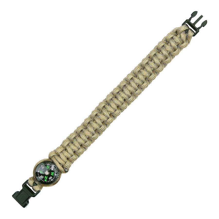 Brățară Paracord K2023 8 inch Khaki - Echipament Esențial Supraviețuire