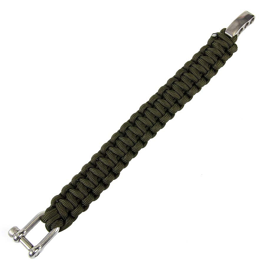 Brățară Paracord K2108A 9 inch Verde - Resursa Ta de Survival