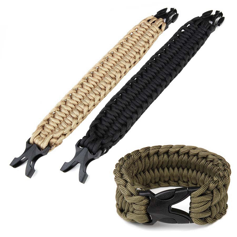 Brățară Paracord K2132 9 inch Khaki - Echipament Esențial Supraviețuire