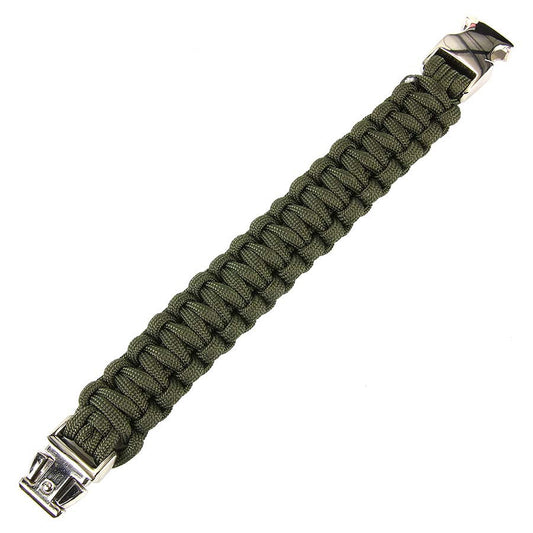 Brățară Paracord K2139 8 inch Verde - Echipamentul Tău Multifuncțional de Bază