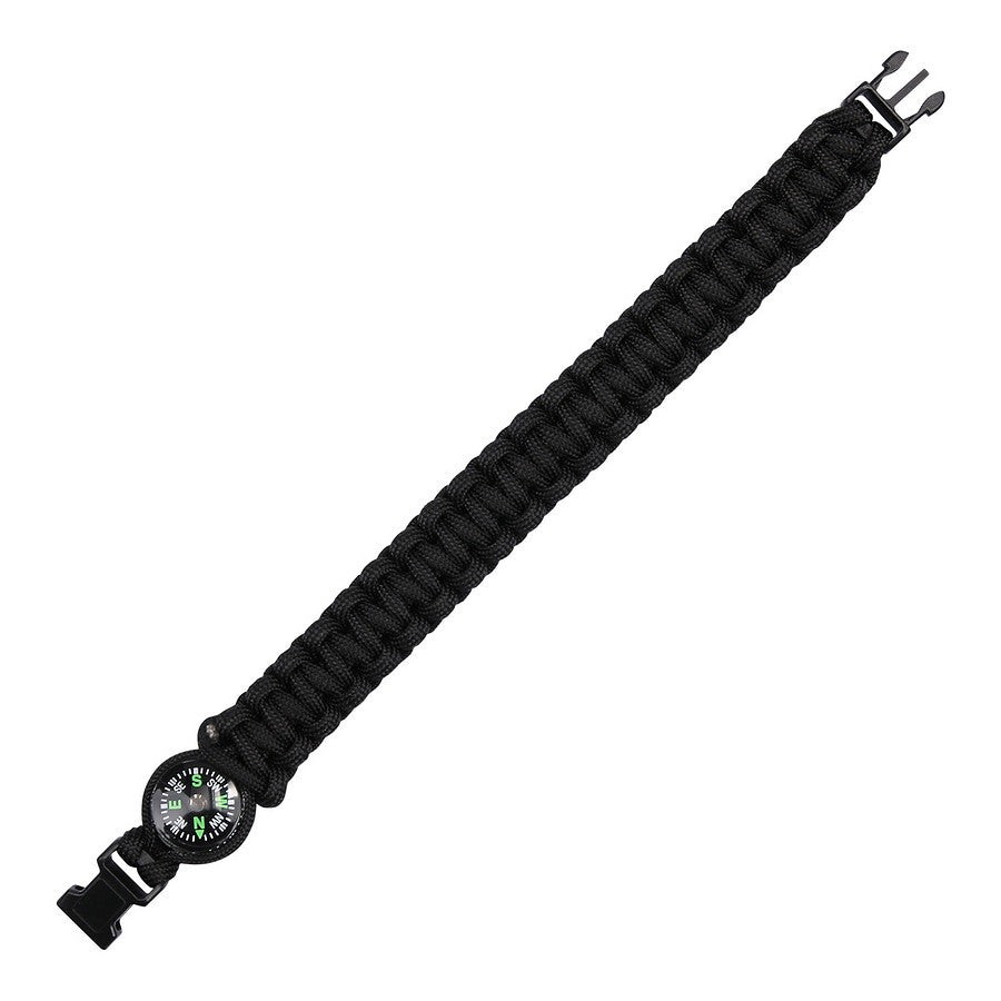 Brățară Paracord Kompas K2023 Negru - Pregătire Esențială