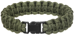 Brățară Paracord Oliv MFH - 100% Poliester, Cataramă click