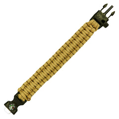 Brățară Paracord Survival Kompas JYFPB04 Coyote - Pregătit pentru Orice Situație
