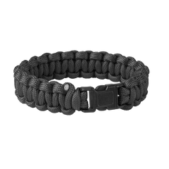 Brățară Survival Paracord Helikon-Tex 550 Neagră