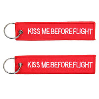 Breloc 2x Kiss me before flight #71 - Diverse | 100% Nailon