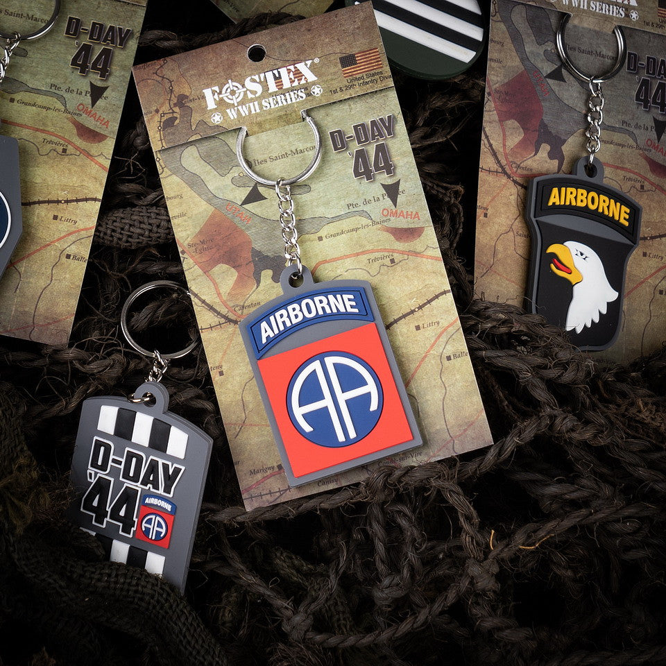 Breloc 3D PVC 82nd Airborne D-Day 44 Fostex - Comemorare Autentică D-Day