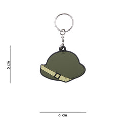 Breloc 3D PVC Cască Brodie WWII #117 - Păstrează Vie Istoria Militară