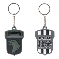 Breloc 3D PVC D-Day 80 Airborne Subdued Fostex - Simbol de Onoare și Rezistență