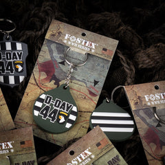 Breloc 3D PVC Invasion Stripes D-Day 44 Fostex - Spirit de Luptă Adevărat