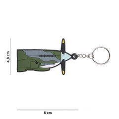 Breloc 3D PVC Spitfire #108 - Pasiune Adevărată pentru Aviație